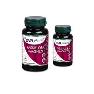 Passiflora + Magneziu Pachet 60 + 30 Capsule, DVR Pharm