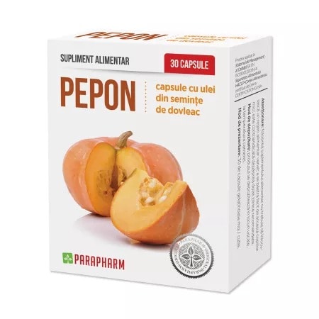 Pepon cu Ulei de Dovleac, 30 Capsule, Parapharm Quantum