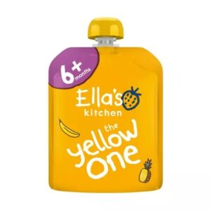 Piure Bio din Banane, Caise și Ananas, 6 luni+, 90 g, Ella's Kitchen