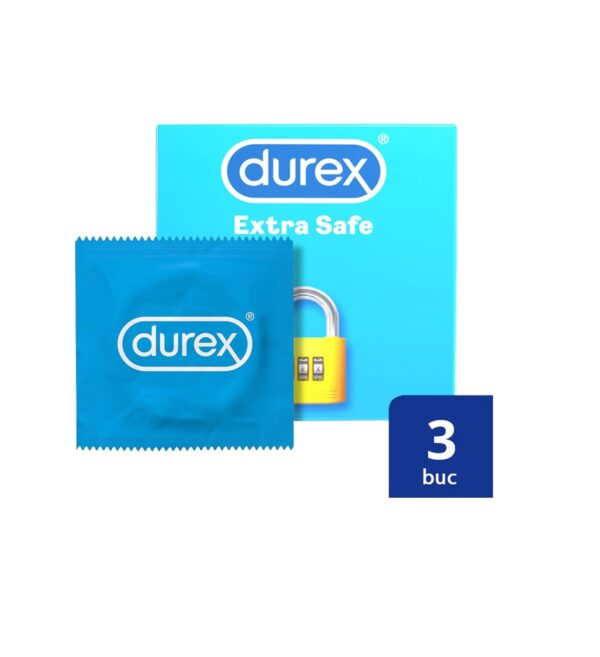 Prezervative Extra Safe, 3buc, DUREX