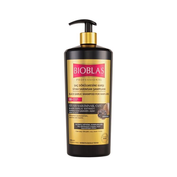 sampon-profesional-anticadere-par-cu-extract-de-usturoi-negru-organic-1000ml-bioblas-O36860-farmacia-morpheus Șampon Profesional Anticădere Păr cu Extract de Usturoi Negru Organic, 1000ml, Bioblas