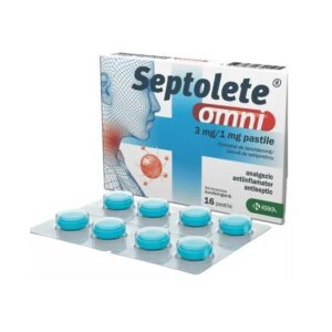 Septolete Omni Eucalipt, 3 mg/1 mg, 16 Pastile, Krka