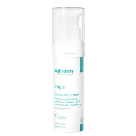 Ser Pentru Piele Mixtă sau Grasă cu Tendință Acneică Ivapur Aknebiome, 30 ml, Ivatherm