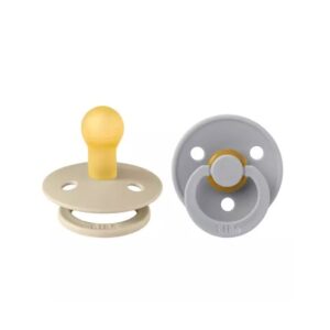 set-2-suzete-cu-tetina-rotunda-colour-latex-0-luni-vanilla-cloud-bibs-O37255-farmacia-morpheus Set 2 Suzete cu Tetina Rotunda Colour Latex, +0 Luni, Vanilla - Cloud, BIBS