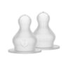 Set 2 Tetine din Silicon pentru Biberon cu Flux Mediu, BIBS