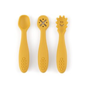 set-lingurite-din-silicon-cu-ventuza-si-forme-pentru-bebelusi-mustard-little-prints-O36747-farmacia-morpheus Set Lingurite din Silicon cu Ventuza si Forme pentru Bebelusi, Mustard, Little Prints