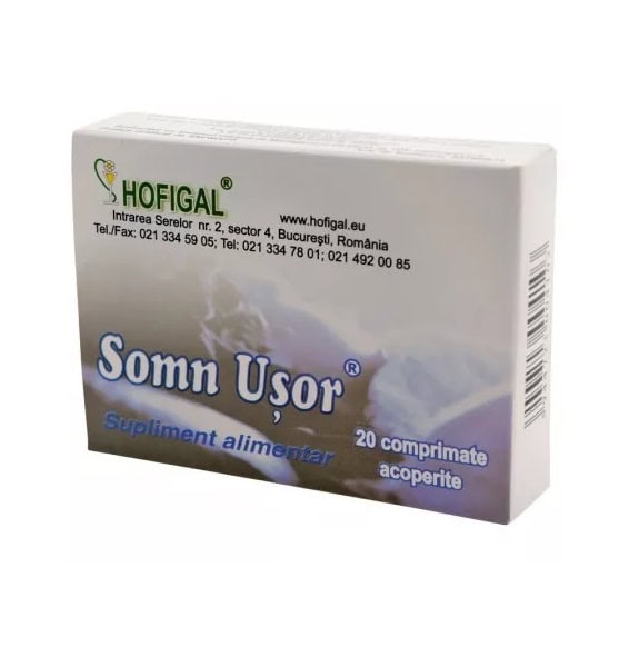 Somn Ușor, 20 Capsule, Hofigal