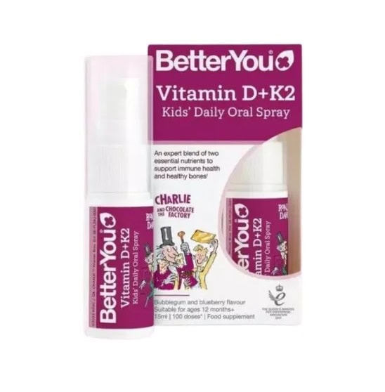 Spray Oral cu Vitamina D3 și K2 Pentru Copii, 15 ml, BetterYou