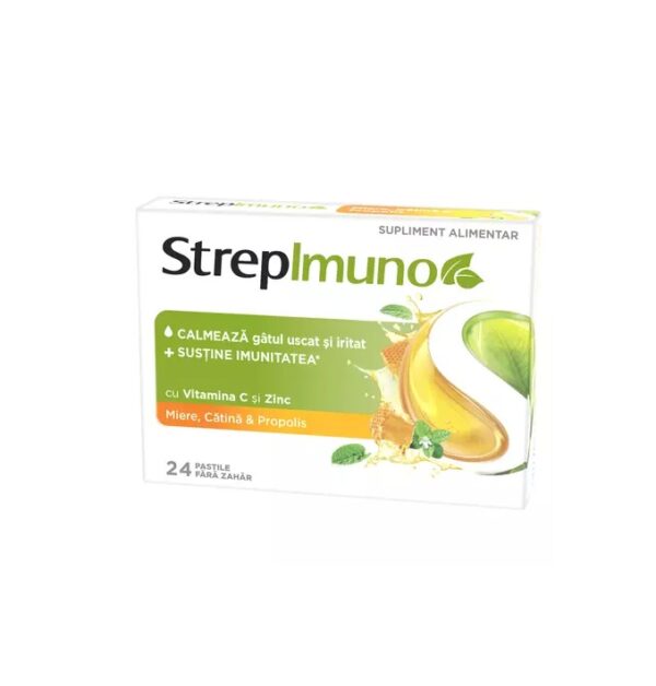 strepimuno-cu-miere-catina-si-propolis-24-pastile-de-supt-reckitt-benckiser-O37258-farmacia-morpheus Strepimuno cu Miere, Catina si Propolis, 24 Pastile de Supt, Reckitt Benckiser