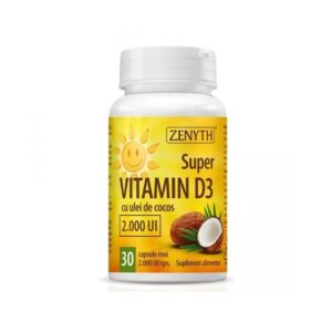 Super Vitamina D3, 2000 UI, 30 Capsule, Zenyth