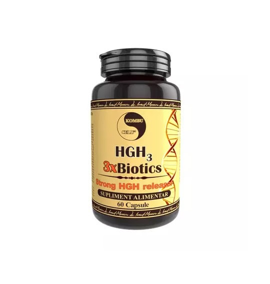 Supliment Alimentar HGH3 3x Biotics, 60 Capsule, Pro Natura