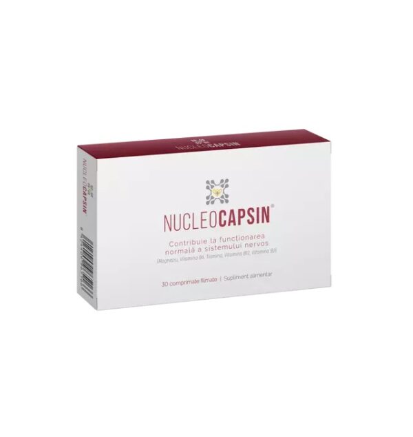 Supliment pentru Funcționarea Normală a Sistemului Nervos Nucleocapsin, 30 Comprimate, Naturpharma