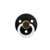 Suzeta Fosforescenta din Latex cu Tentina Rotunda, 0-6 Luni Colour Glow Black, BIBS