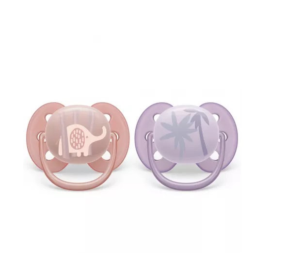 Suzete Ultra Soft, 0-6 Luni, 2 Bucati, Jungle, Philips Avent