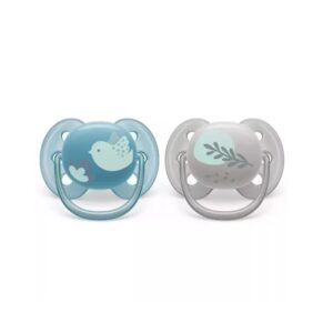 Suzete Ultra Soft, 6-18 Luni, 2 Bucati, Bird, Philips Avent
