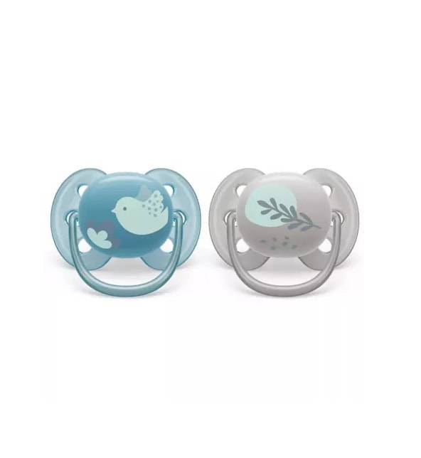 Suzete Ultra Soft, 6-18 Luni, 2 Bucati, Bird, Philips Avent