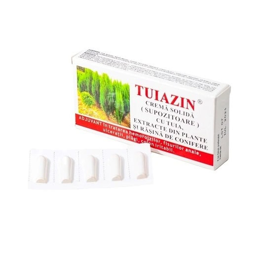Tuiazin, 10 Supozitoare, Elzin Plant