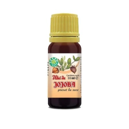 Ulei de Jojoba Presat la Rece, 10 ml, Herbavit
