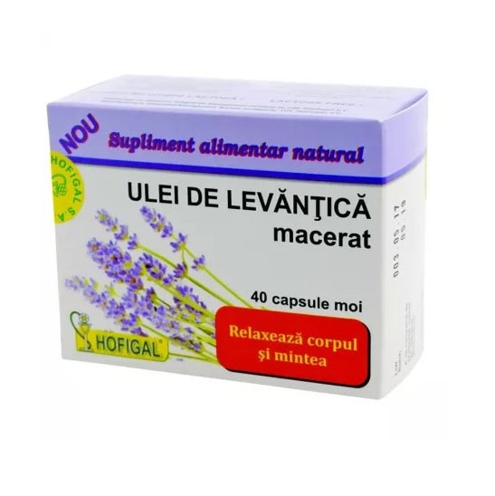 Ulei de Levănțică, 40 Capsule, Hofigal