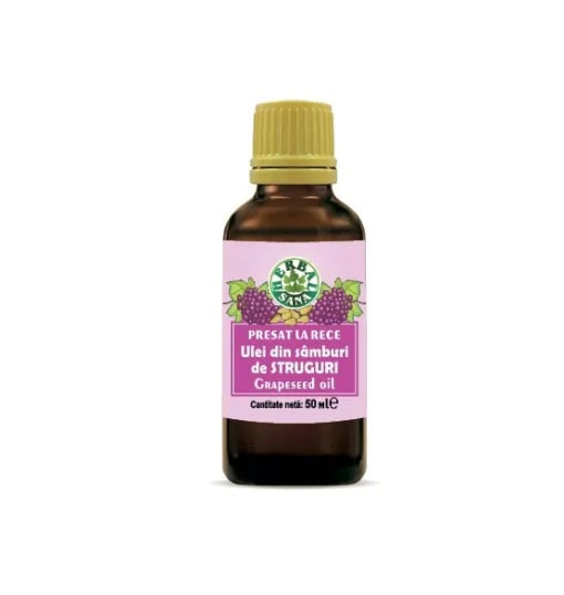 ulei-din-samburi-de-struguri-presat-la-rece-50-ml-herbavit-O36885-farmacia-morpheus Ulei din Samburi de Struguri Presat la Rece, 50 ml, Herbavit