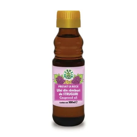 Ulei din Seminte de Struguri Presat la Rece, 100 ml, Herbavit
