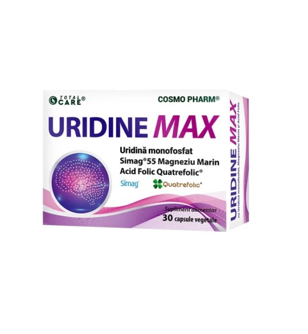 Uridine Max, 250 mg, 30 Capsule Vegetale, Cosmopharm
