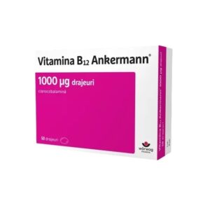 Vitamina B12 Ankermann, 1000 μg, 50 Drajeuri, Worwag Pharma