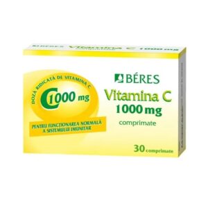 Vitamina C, 1000 mg, 30 Comprimate, Beres Pharmaceuticals