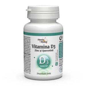 Vitamina D3 5000 UI, Zinc și Quercetina, 30 Comprimate, Dacia Plant