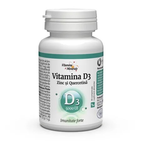 vitamina-d3-5000-ui-zinc-si-quercetina-30-comprimate-dacia-plant-o26039-farmacia-morpheus Vitamina D3 5000 UI, Zinc și Quercetina, 30 Comprimate, Dacia Plant