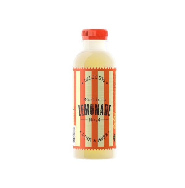 Bautura Racoritoare Necarbogazoasa Lemonade No.4 Lime & Mere, 0.6 l, Merlin's