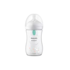 Biberon cu Dispozitiv Anticolici Natural Response, cu Dispozitiv AirFree, 1 Luna+, Ursuleti, 260 ml, SCY673/82, Philips Avent