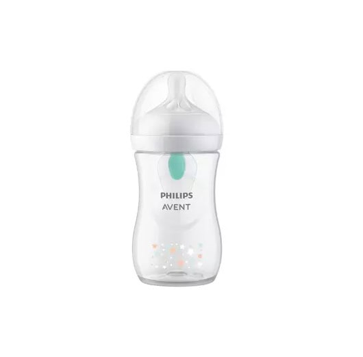 Biberon cu Dispozitiv Anticolici Natural Response, cu Dispozitiv AirFree, 1 Luna+, Ursuleti, 260 ml, SCY673/82, Philips Avent