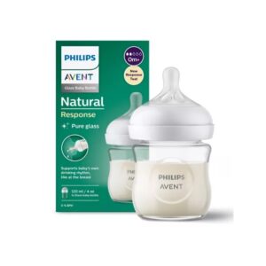 Biberon din Sticla Natural Response, +0 Luni, 120 ml, SCY930/01, Philips Avent