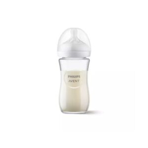 Biberon din Sticla Natural Response, 1 Luna +, 240 ml, SCY933/01, Philips Avent