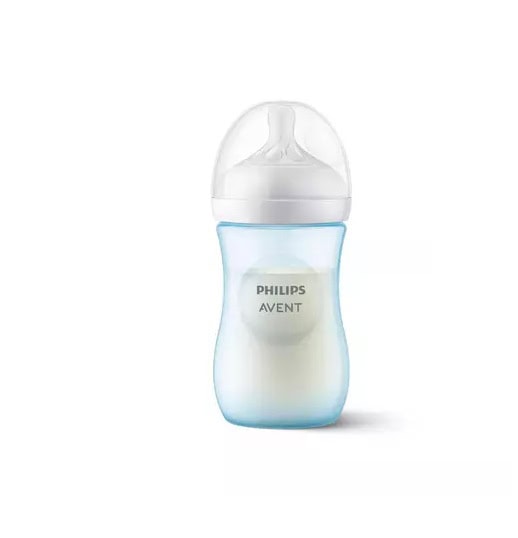 Biberon Natural Response, +1 Luna, Bleu, 260 ml, SCY903/21, Philips Avent