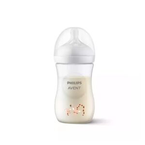 Biberon Natural Response, +1 Luna, Girafe, 260 ml, SCY903/66, Philips Avent