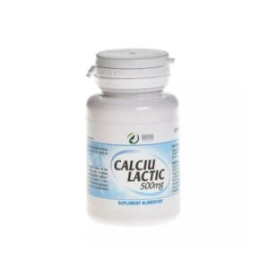 Calciu Lactic 500 mg, 100 Comprimate, Adya