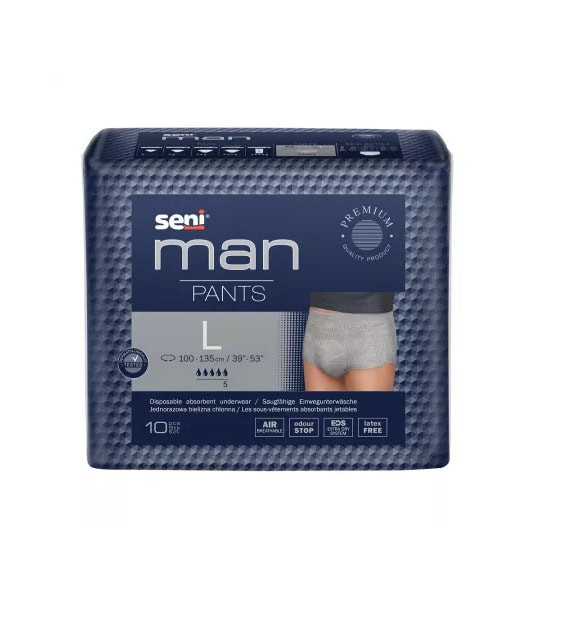 Chiloti Absorbanti pentru Barbati Man Pants, L, 10 Bucati, Seni