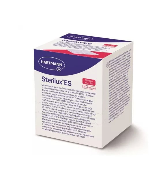 Comprese din Tifon Sterile Sterilux ES, 5 cm x 5 cm, 25 Plicuri, Hartmann