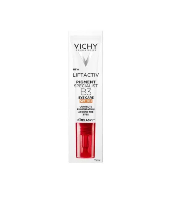 Crema cu Efect Antirid pentru Conturul Ochilor cu SPF 50 Liftactiv B3, 15 ml, Vichy