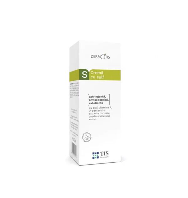 crema-cu-sulf-dermotis-50-ml-tis-farmaceutic-O33984-farmacia-morpheus Crema cu Sulf DermoTis, 50 ml, Tis Farmaceutic