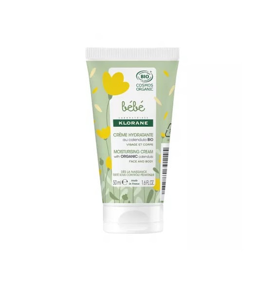 Crema Hidratanta Bio pentru Corp si Fata, 50 ml, Klorane Bebe