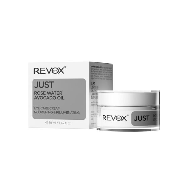 Crema pentru Ochi Just Rose Water Avocado Oil Eye Care Cream, 50 ml, Revox