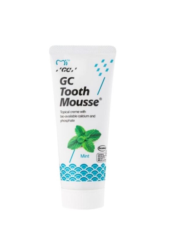 Crema Protectoare de Remineralizare pentru Dinți Sensibili fara Flor, Aroma Menta, 35 ml, GC Tooth Mousse