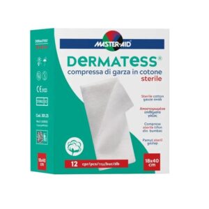 Dermatess Comprese Sterile Tifon, 18x40cm , 12 Bucati, Master Aid