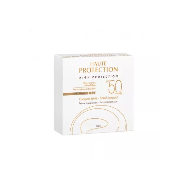 AVENE Fond de Ten Compact pentru Protectie Solara cu SPF 50+ Nuanata Beige, 10 g