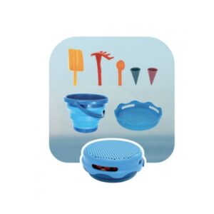 Galeata Pliabila pentru Nisip, 7 Piese, Albastra, Compact Toys
