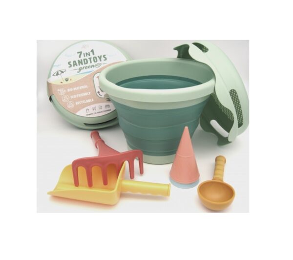galeata-pliabila-pentru-nisip-7-piese-verde-compact-toys-O40686-farmacia-morpheus Galeata Pliabila pentru Nisip, 7 Piese, Verde, Compact Toys