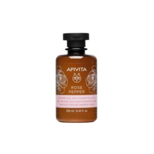 Gel de Dus cu Extract de Trandafir si Piper, 250 ml, Apivita